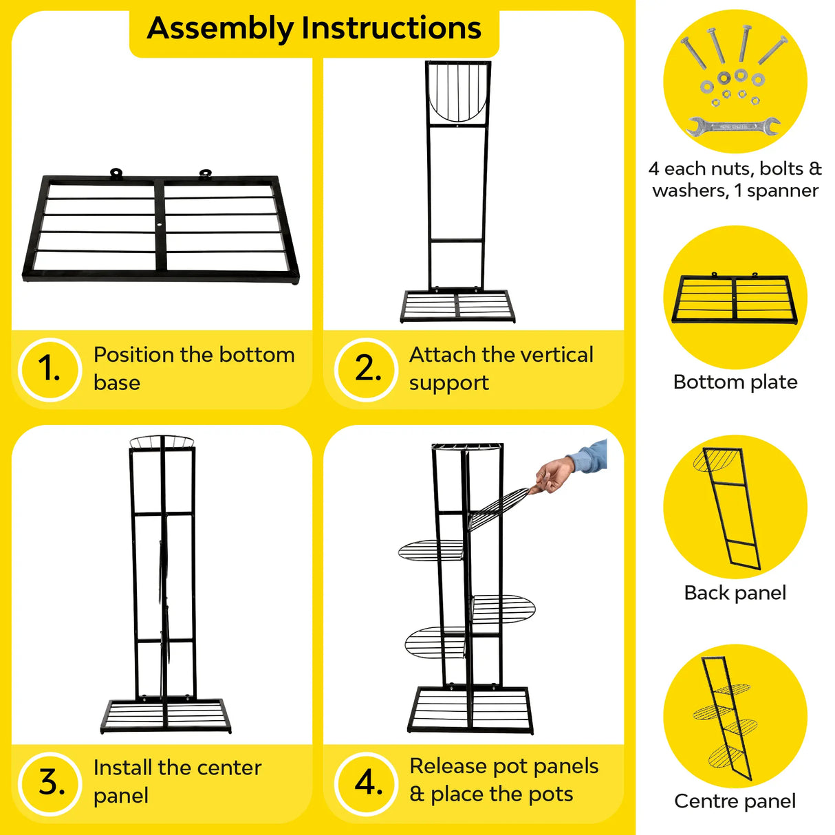 6-Tier Metal Plant Stand