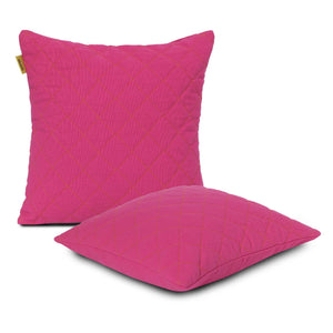 Bright pink set of 2 cushion covers