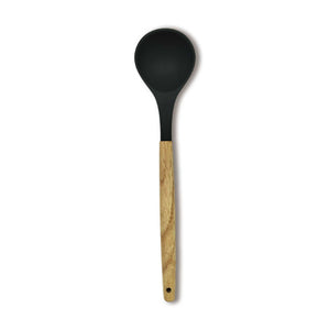 silicone ladle with wooden handle 