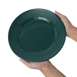 Emerald green ceramic with dots