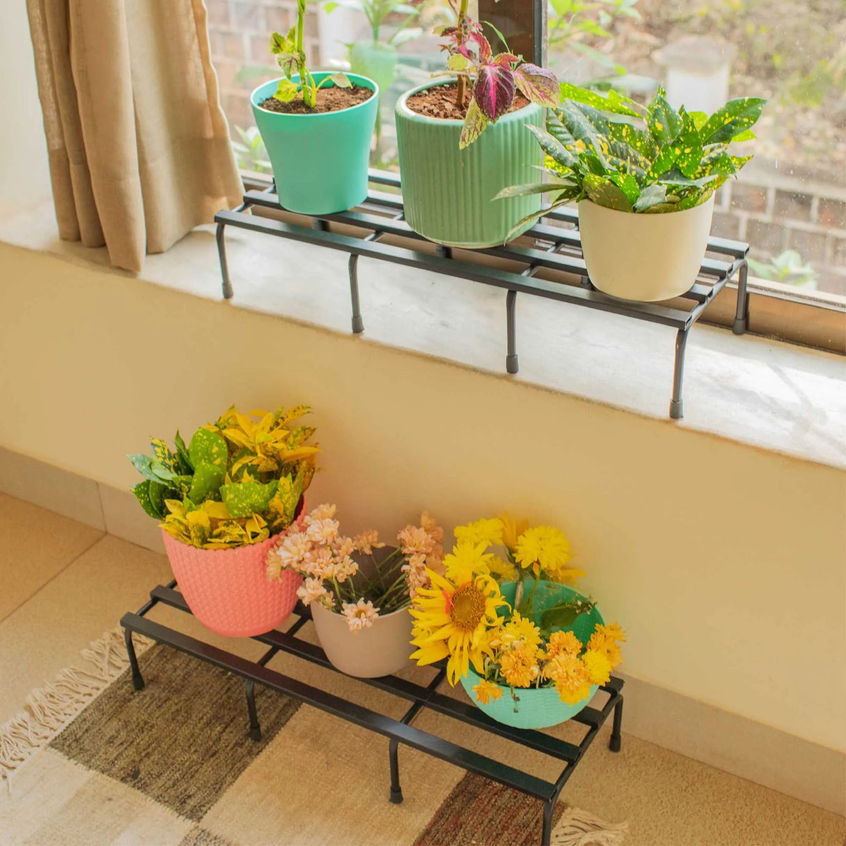 Durable Metal Planter Stand