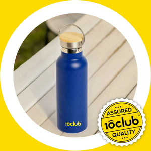 Insulated Bamboo Lid Water Bottle