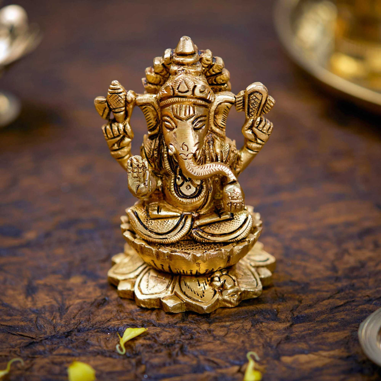 Ganapathi Idol on Lotus 