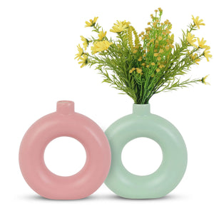 Ceramic Donut Vase | Set of 2