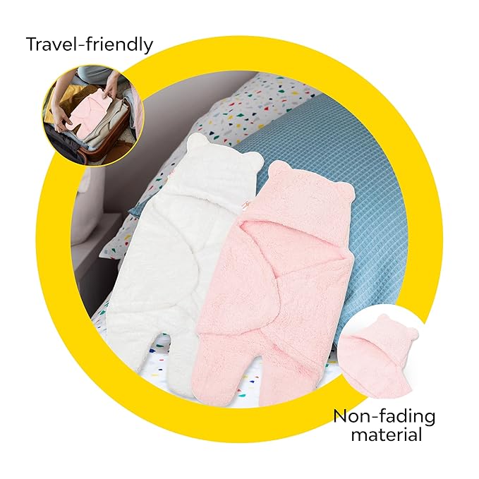 travel friendly baby blanket with hood 