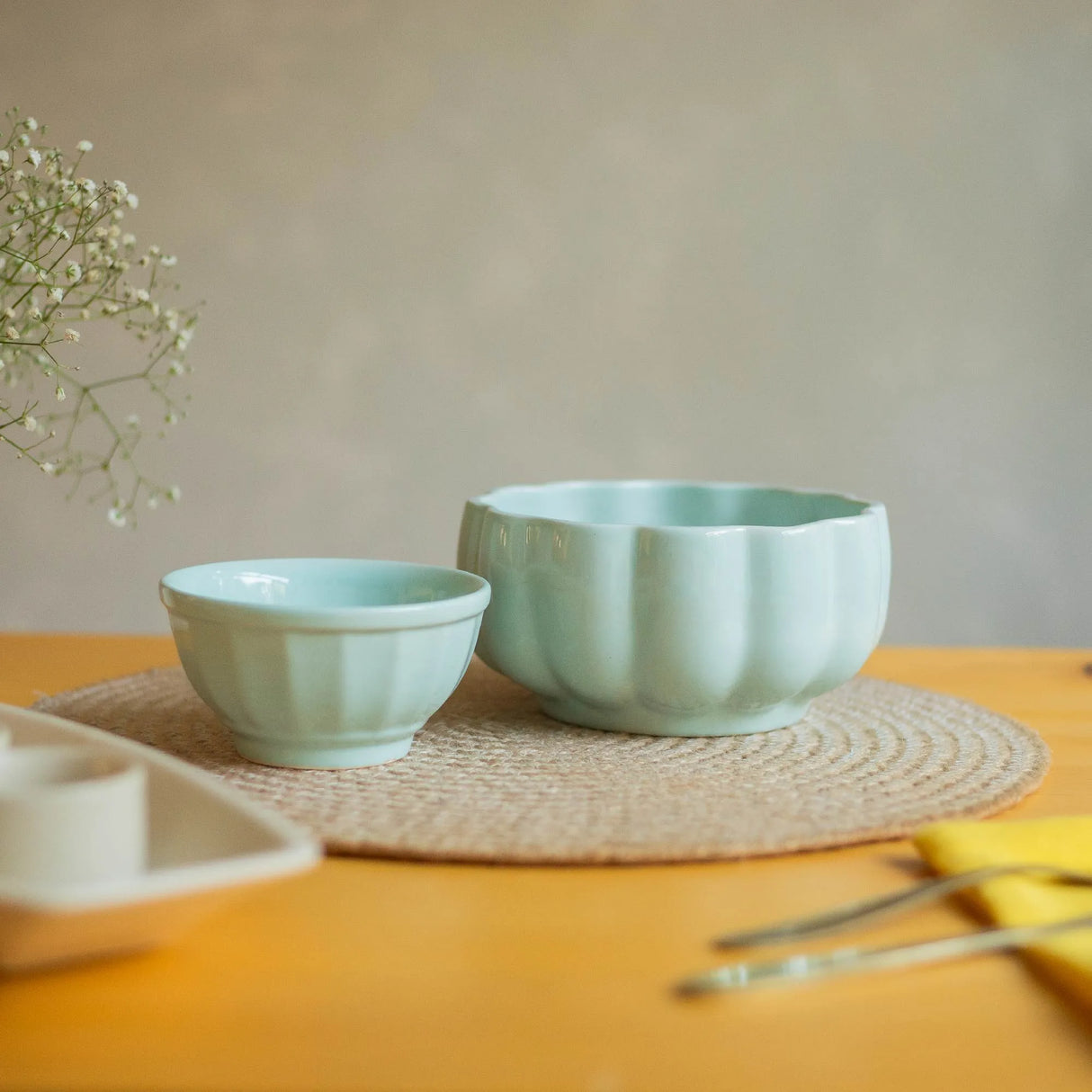 Scalloped Ceramic Serving Bowl | 900 ml