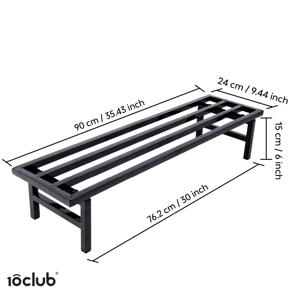 Heavy Duty Metal Tube Plant Stand | Set of 2