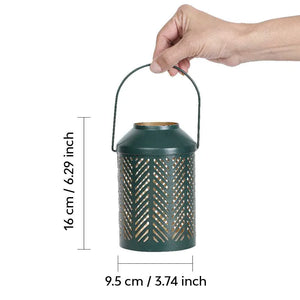 Jaali Leaf Metal Lantern