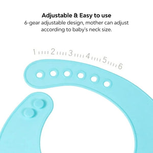 Adjustable lock baby bib 