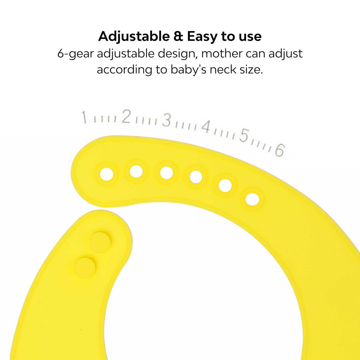 easy to use silicone baby bib