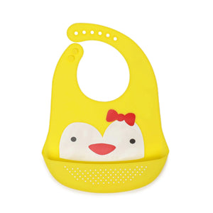 Baby Waterproof Silicone Bib with Pocket