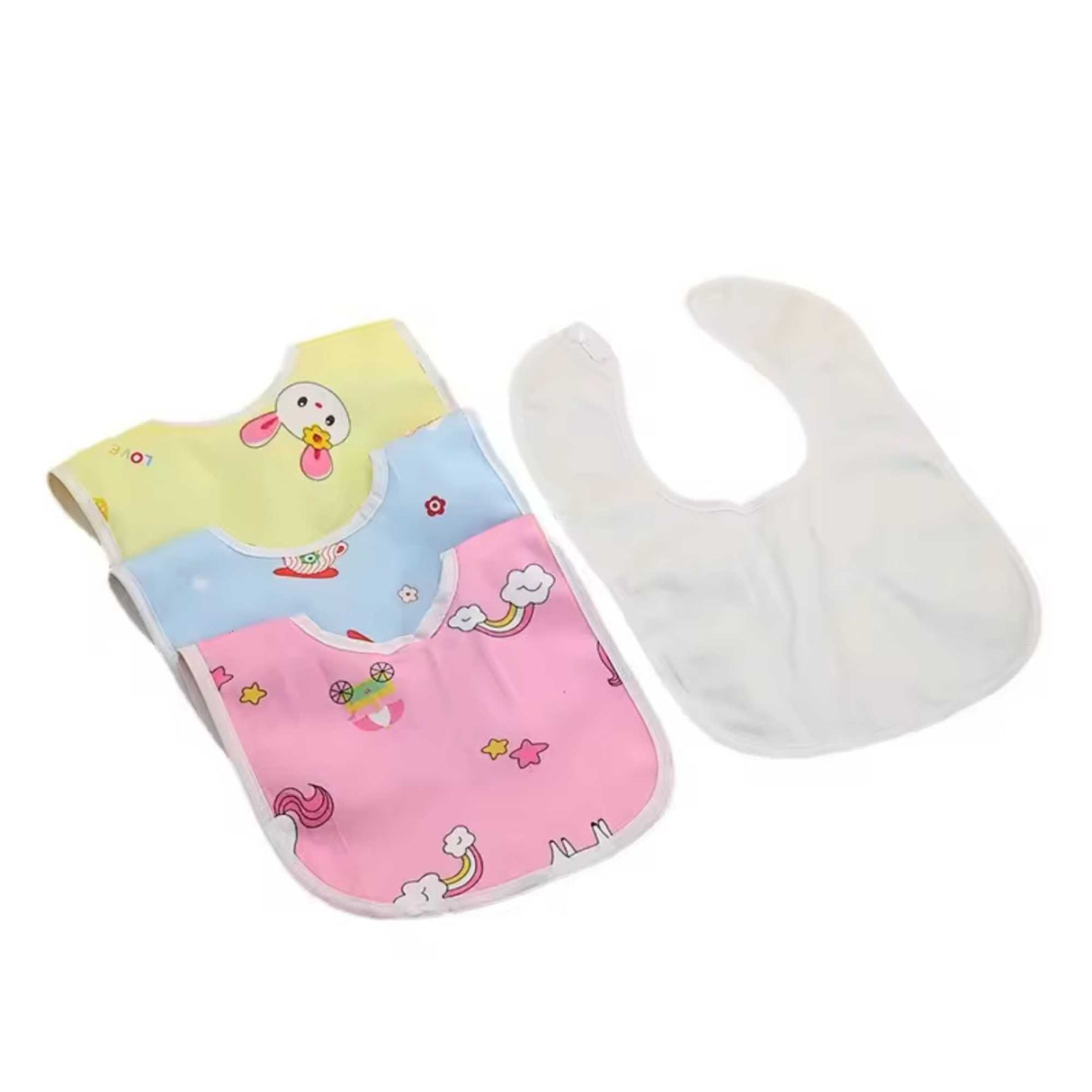 Multicolour Fastdry Cotton Bib | Set of 10