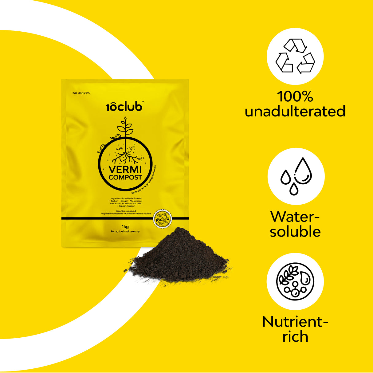 Water soluble organic fertilizer