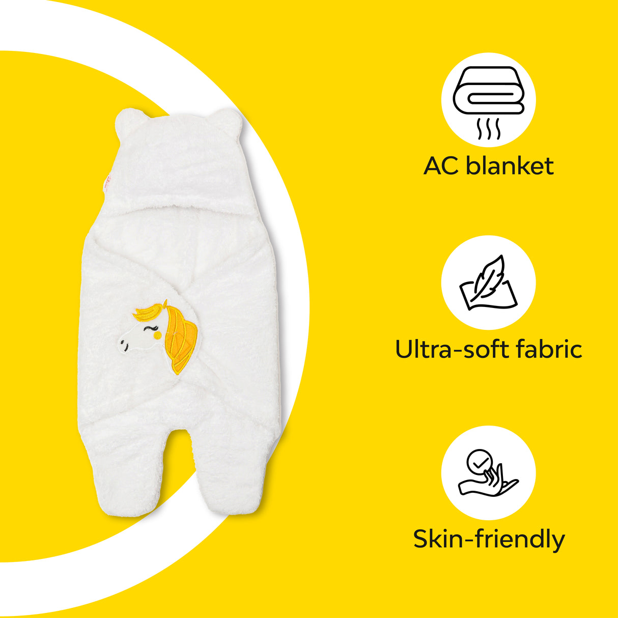 features of a baby wrap blanket 