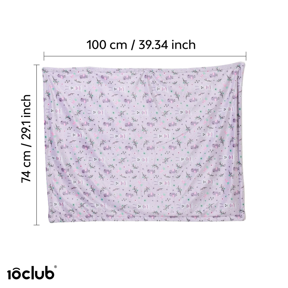 Reversible Printed Fleece Baby Blanket