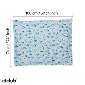 Reversible Printed Fleece Baby Blanket