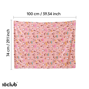 Reversible Printed Fleece Baby Blanket