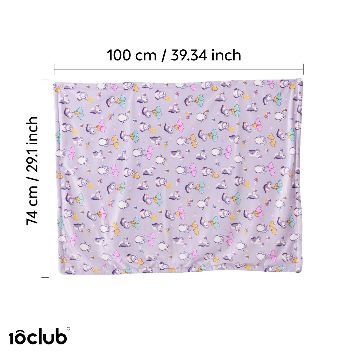 Reversible Printed Fleece Baby Blanket