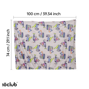 Reversible Printed Fleece Baby Blanket