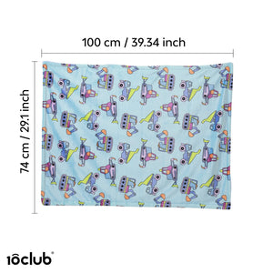 Reversible Printed Fleece Baby Blanket