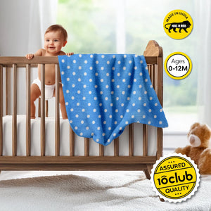 Polka Dot Fleece Baby Blanket