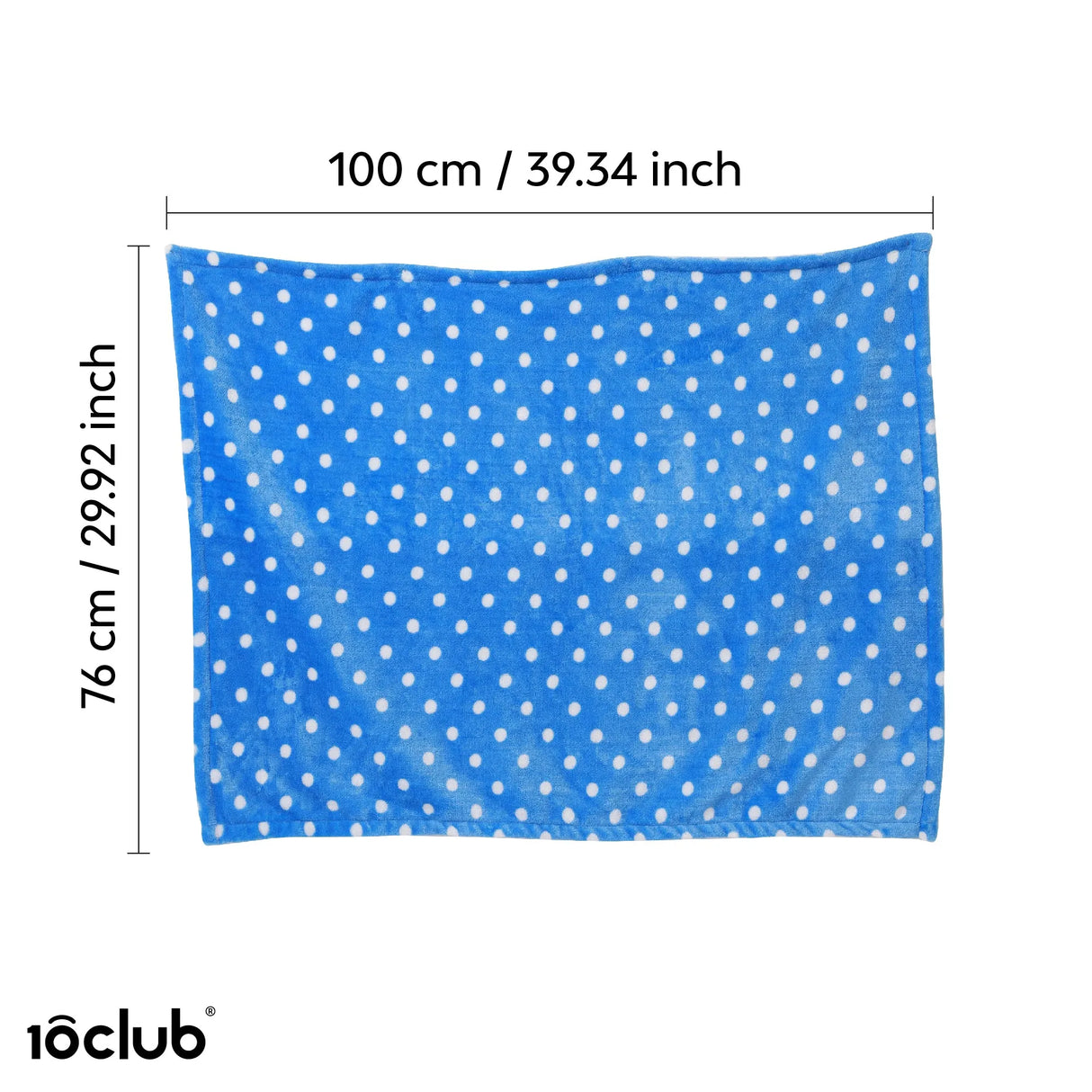 Polka Dot Fleece Baby Blanket