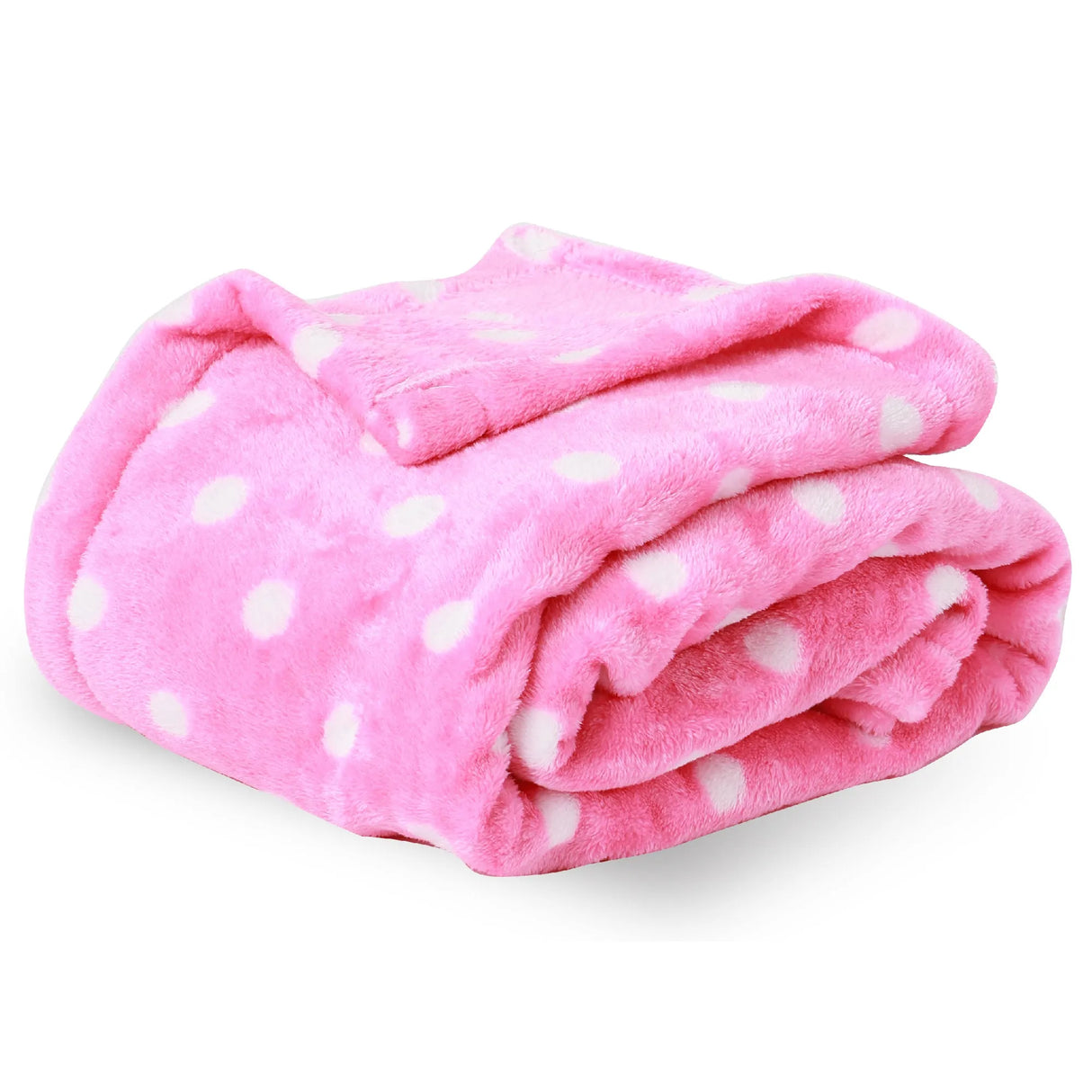 Polka Dot Fleece Baby Blanket