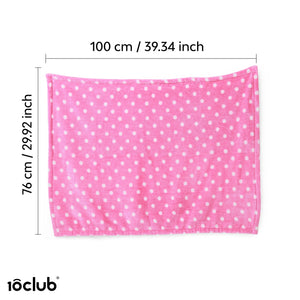 Polka Dot Fleece Baby Blanket