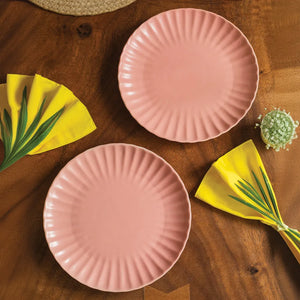 Ceramic Scallop Dinner Plate | Set of 2