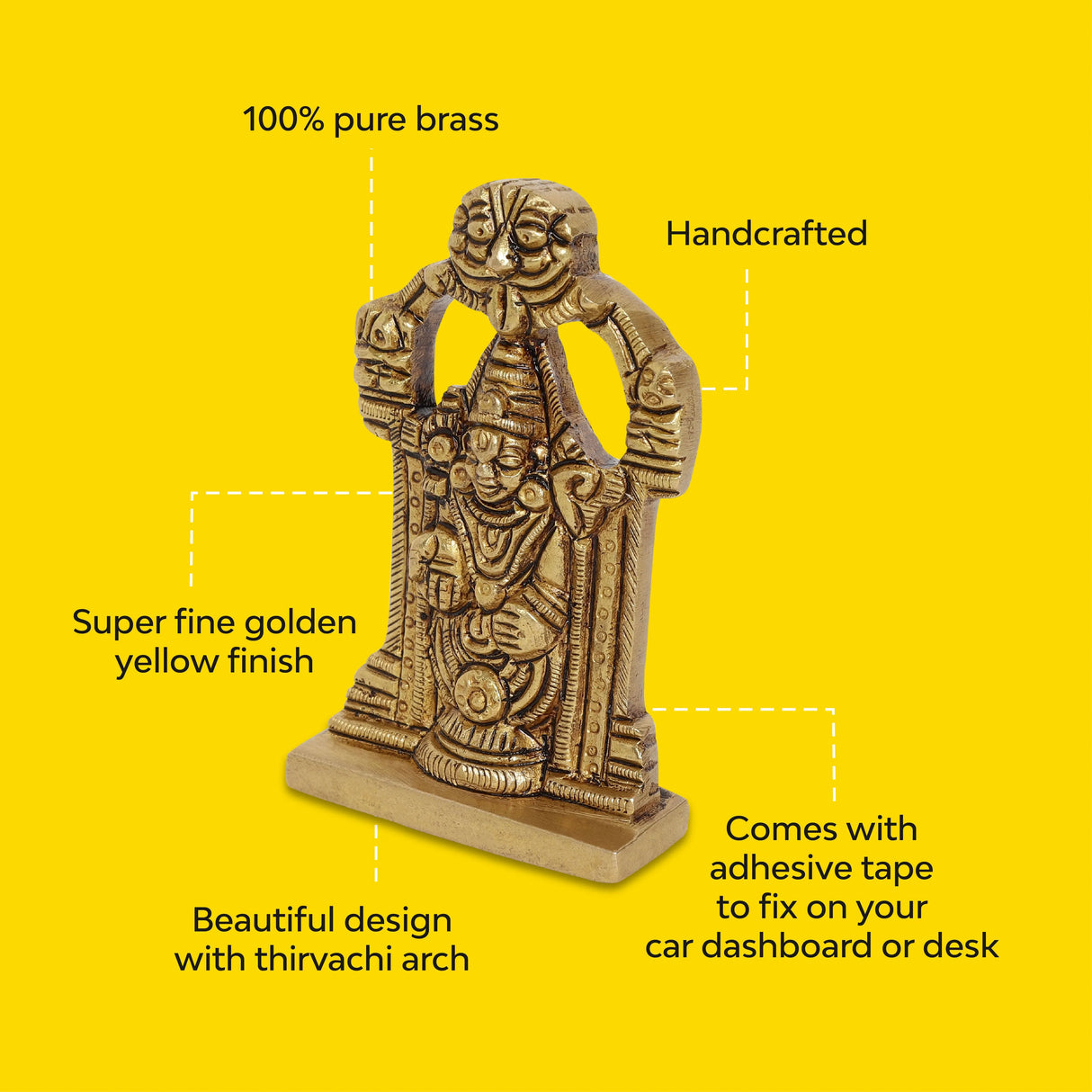 Venkateshwara Balaji Idol | Pure Brass | Antique Finish