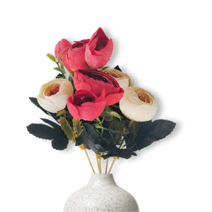 Twin Colour Peony Artificial Flowers