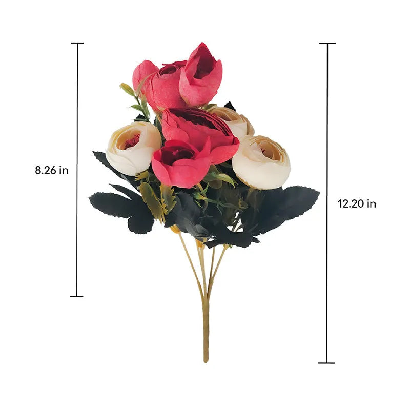 Twin Colour Peony Artificial Flowers