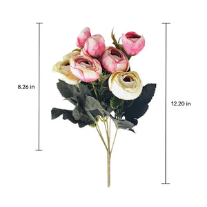 Twin Colour Peony Artificial Flowers