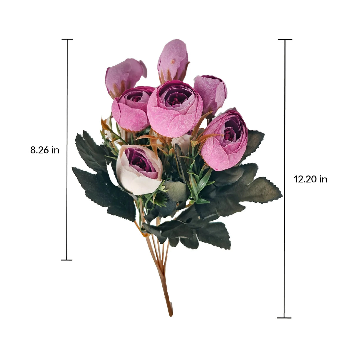 Twin Colour Peony Artificial Flowers