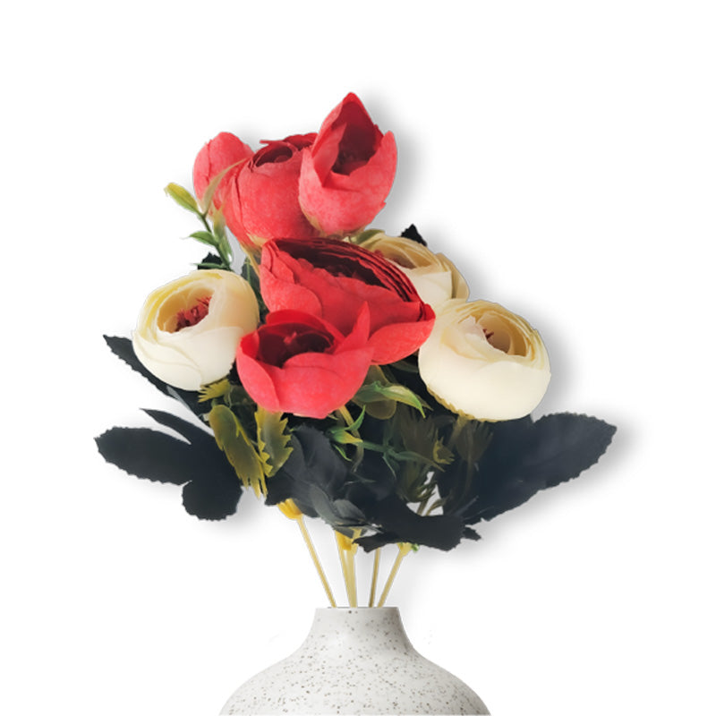 Twin Colour Peony Artificial Flowers