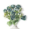 Blue rose and fern artificial flowers