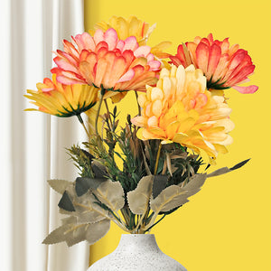 Elegant Yellow-Orange gerbera artificial flowers 