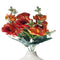 Orange gerberas and fern artificial flowers 