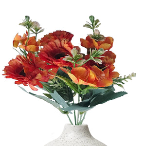 Gerberas and Fern Artificial Flowers