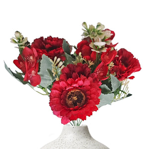 Gerberas and Fern Artificial Flowers