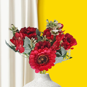 Gerberas and Fern Artificial Flowers