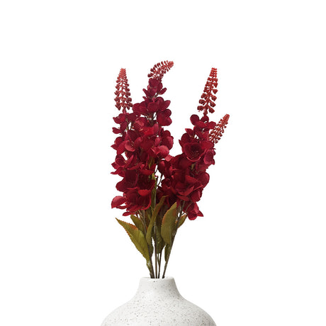 Maroon artificial orchid flowers 