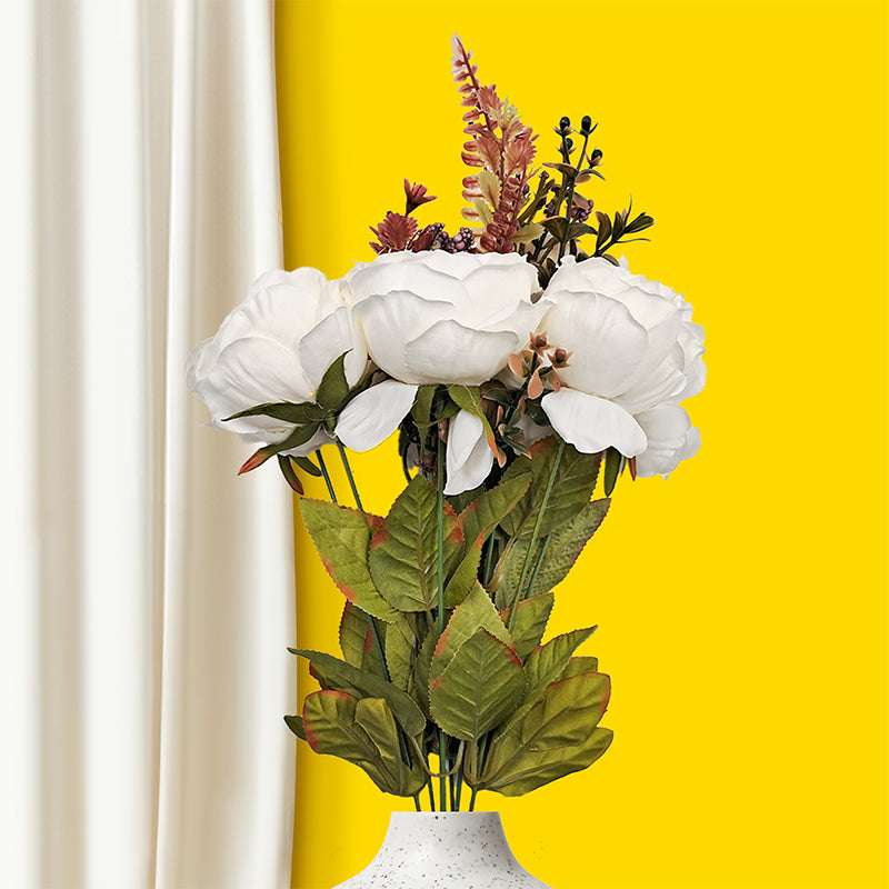 White large peony blooms artificial flowers  for gifting