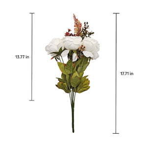 White large peony blooms artificial flowers  for home and office