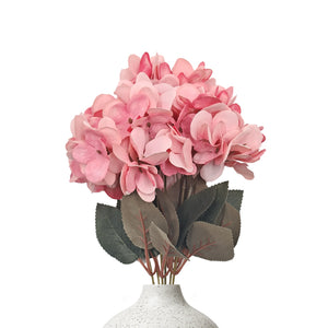 Pink  hydrangea artificial bloom bunch