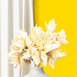 Aesthetic Yellow lotus bloom artificial flowers 