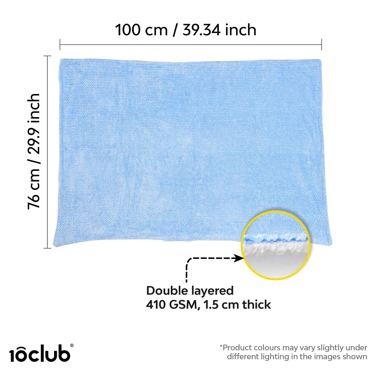 Reversible Solid Fleece Baby Blanket