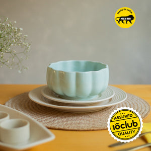 Scalloped Ceramic Serving Bowl | 900 ml