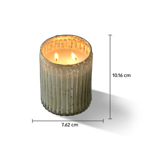 Fluted Glass Candle