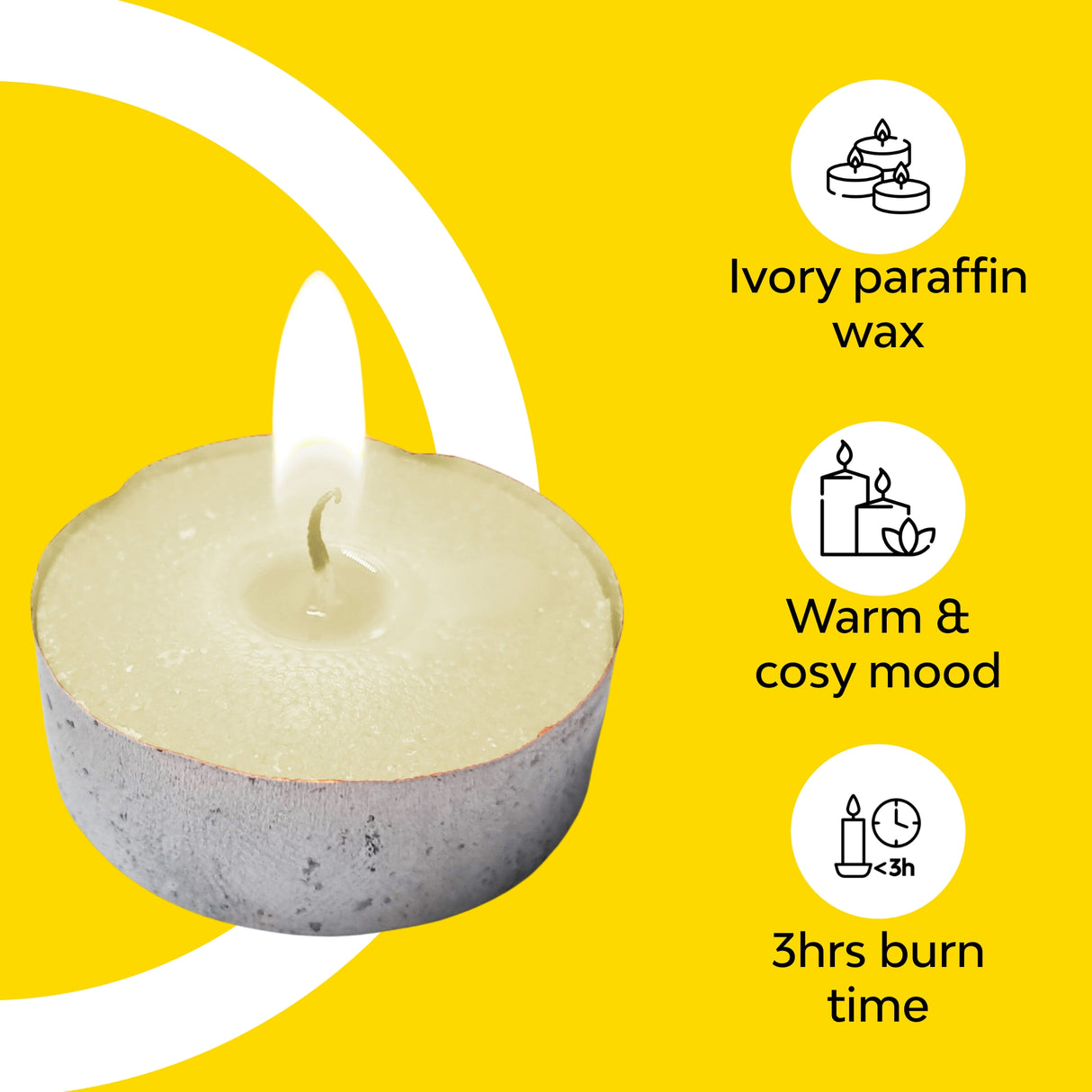 Paraffin wax candle 